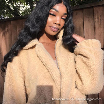 Brazilian Virgin Bodywave  With Lace Frontal Closure 8A 10A Grade Virgin Unprocessed Human Hair Brazilian Hair Bundles